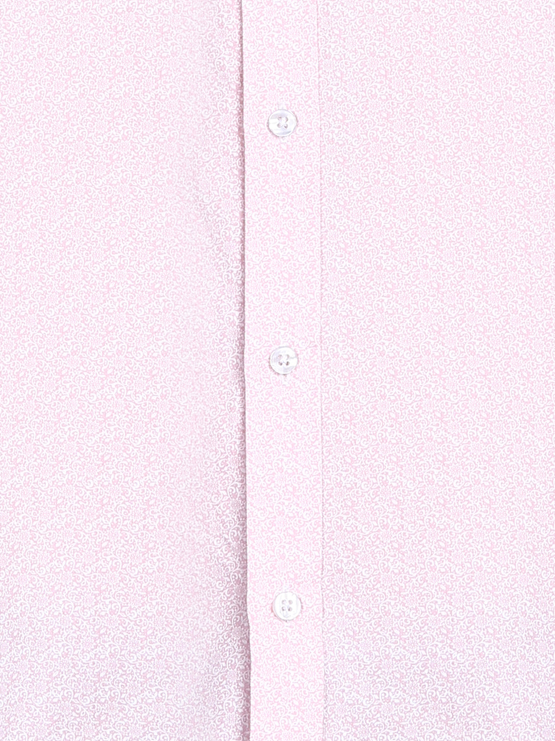 Pink Floral Printed Slim Fit Shirt