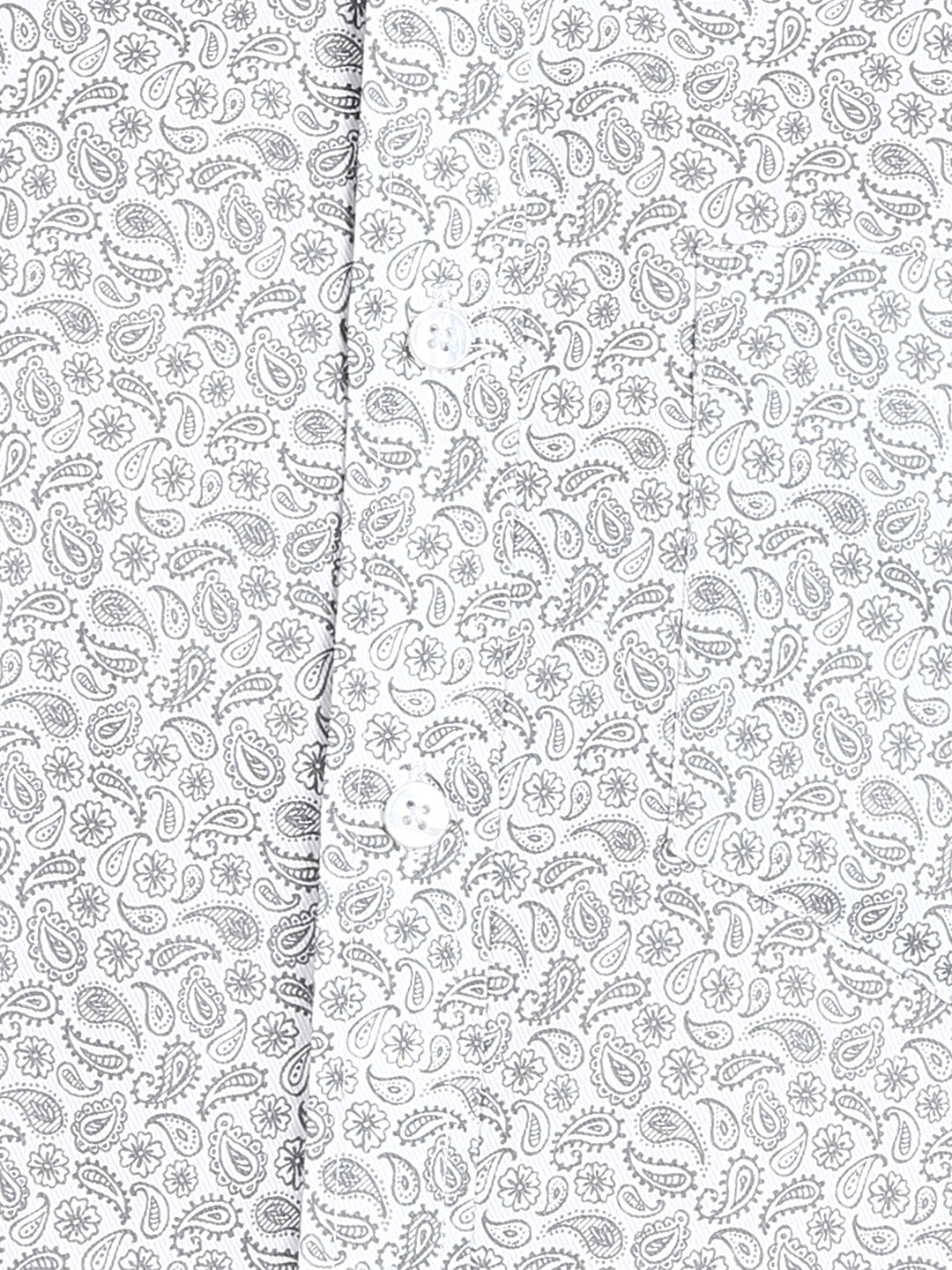 Grey Floral Printed Slim Fit Shirt