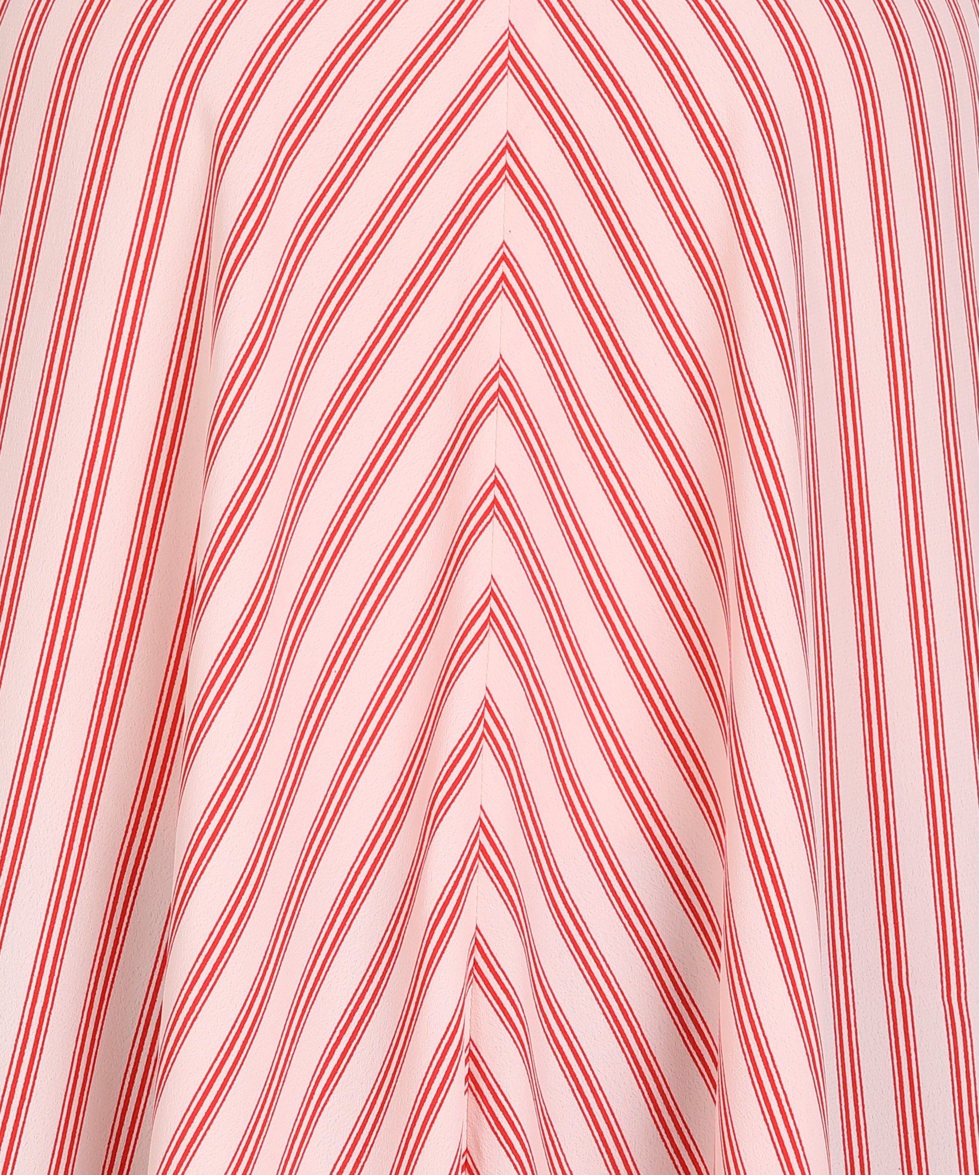 Red Striped High Low Kurti