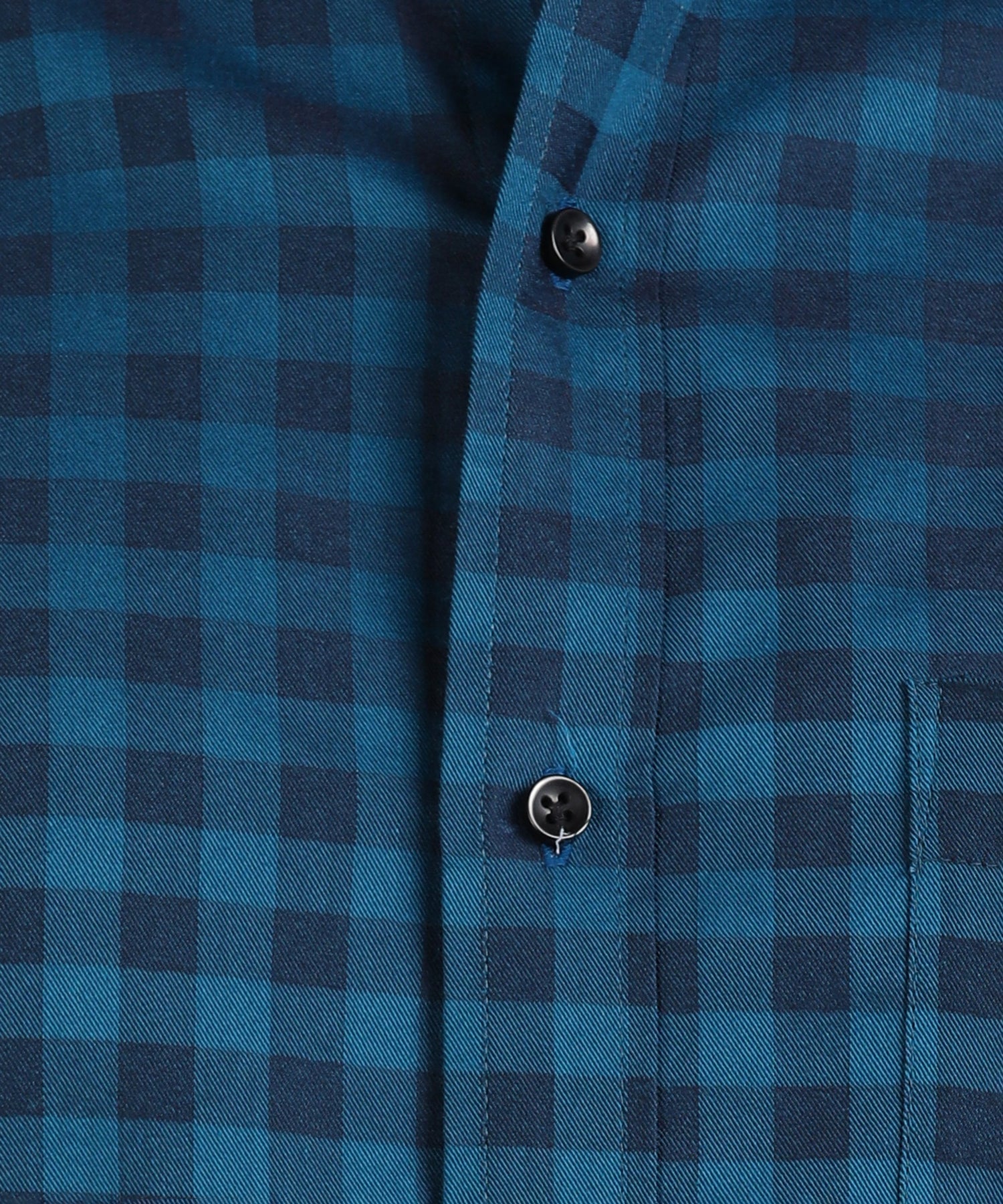 Royal Blue Checked Slim Fit Shirt
