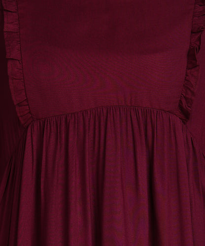 Purple Maternity Wear Midi Dress