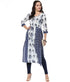 Off White Printed Cotton Straight Kurti - Znxclothing