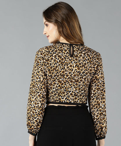 Znx Women Animal Printed Crop Top - Znxclothing