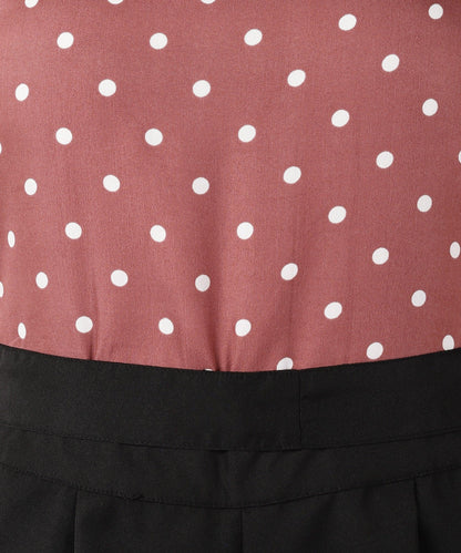 Znx Women White dot Printed Pink Jumpsuit - Znxclothing