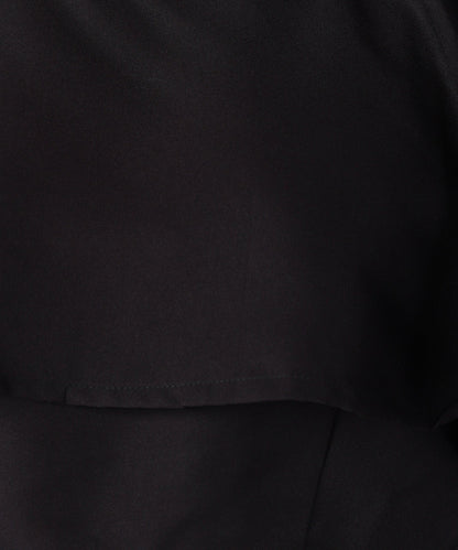 Women Shoulder Straps Black Solid Top - Znxclothing