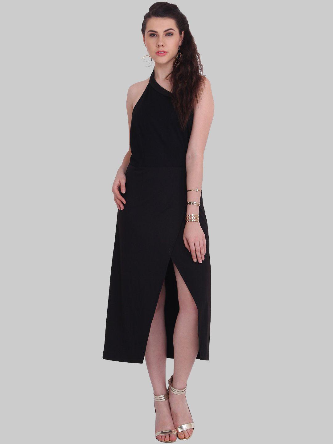 Black Sleeveless Dress - Znxclothing