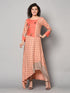 Royal Pink designer long Dress (Fully Stitched) - Znxclothing
