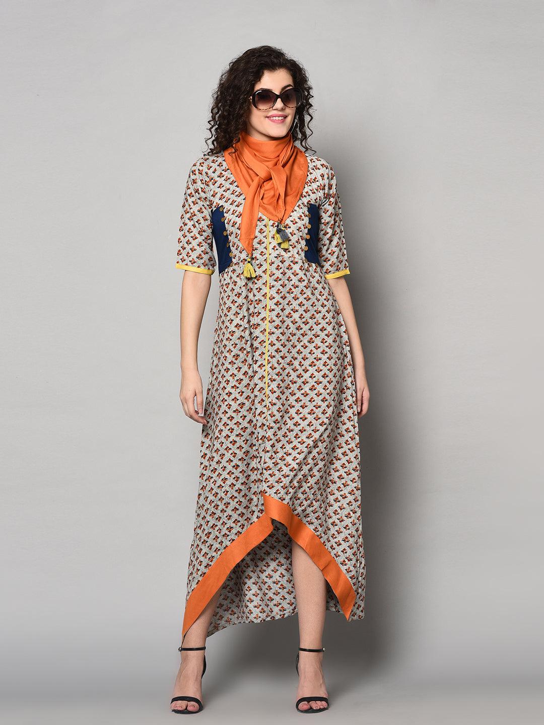 Long maxi kurti on sale design